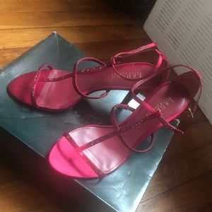Ralph Lauren heeled sandals. Wore once.